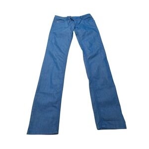 Diesel Nevy Jeans Womens 32 Blue Wash 003A7 Stretch Low Rise Slim Straight